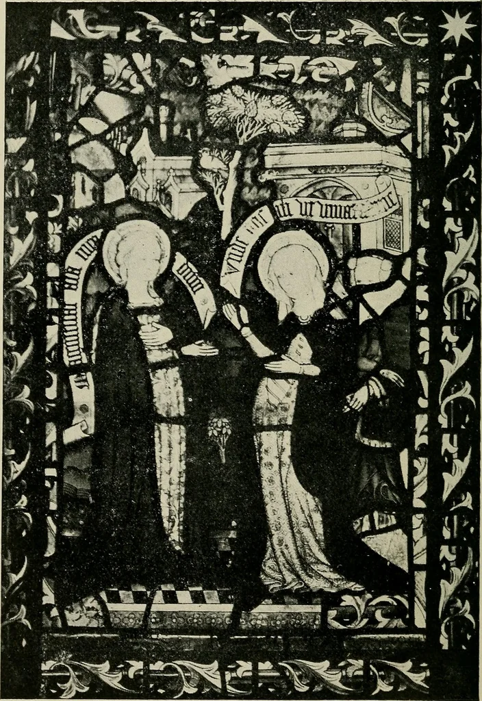An illustration from Fifteenth-century glass in the chancel window of St. Peter Mancroft, Norwich, 1911, leaf 49