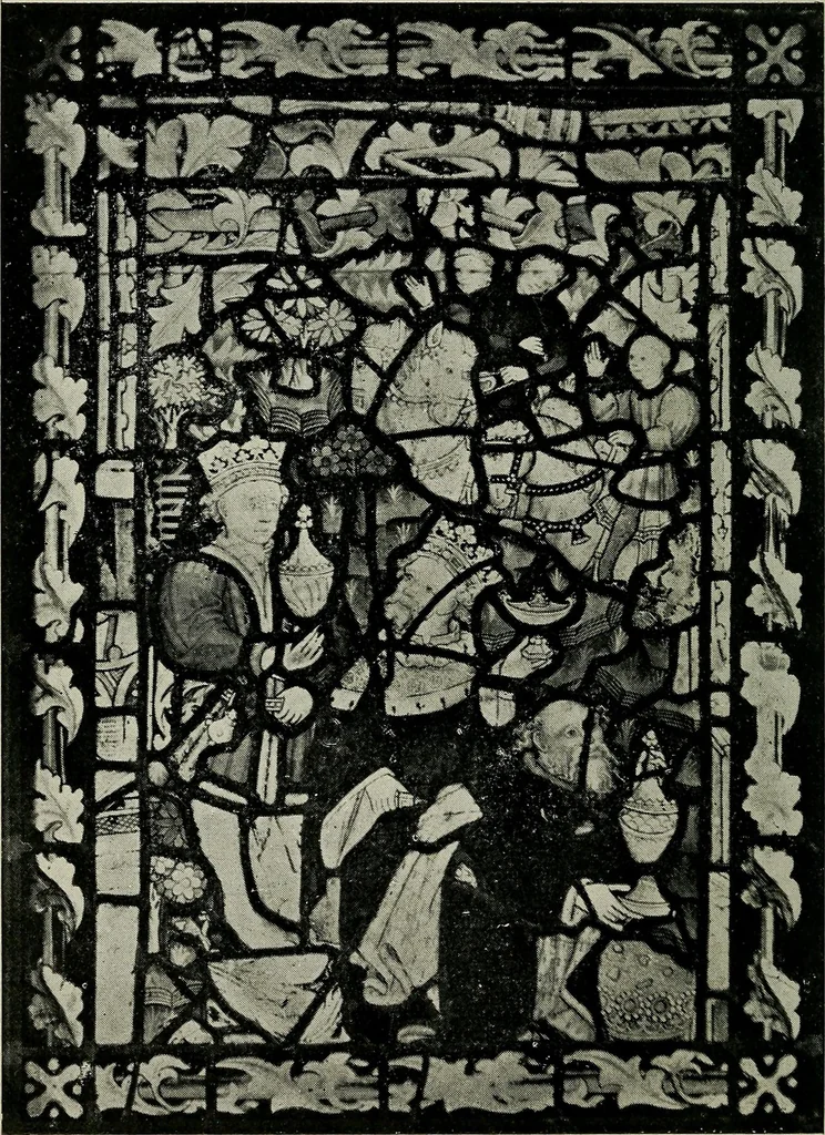 An illustration from Fifteenth-century glass in the chancel window of St. Peter Mancroft, Norwich, 1911, leaf 57