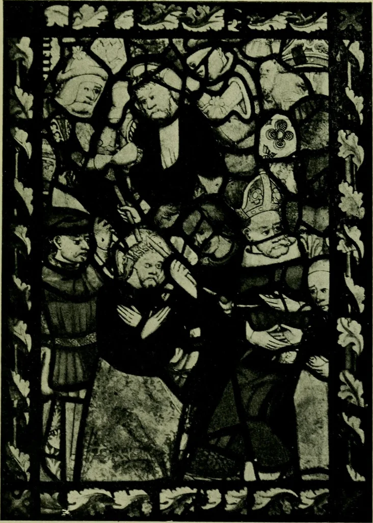 An illustration from Fifteenth-century glass in the chancel window of St. Peter Mancroft, Norwich, 1911, leaf 68