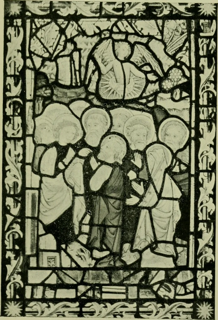 An illustration from Fifteenth-century glass in the chancel window of St. Peter Mancroft, Norwich, 1911, leaf 78