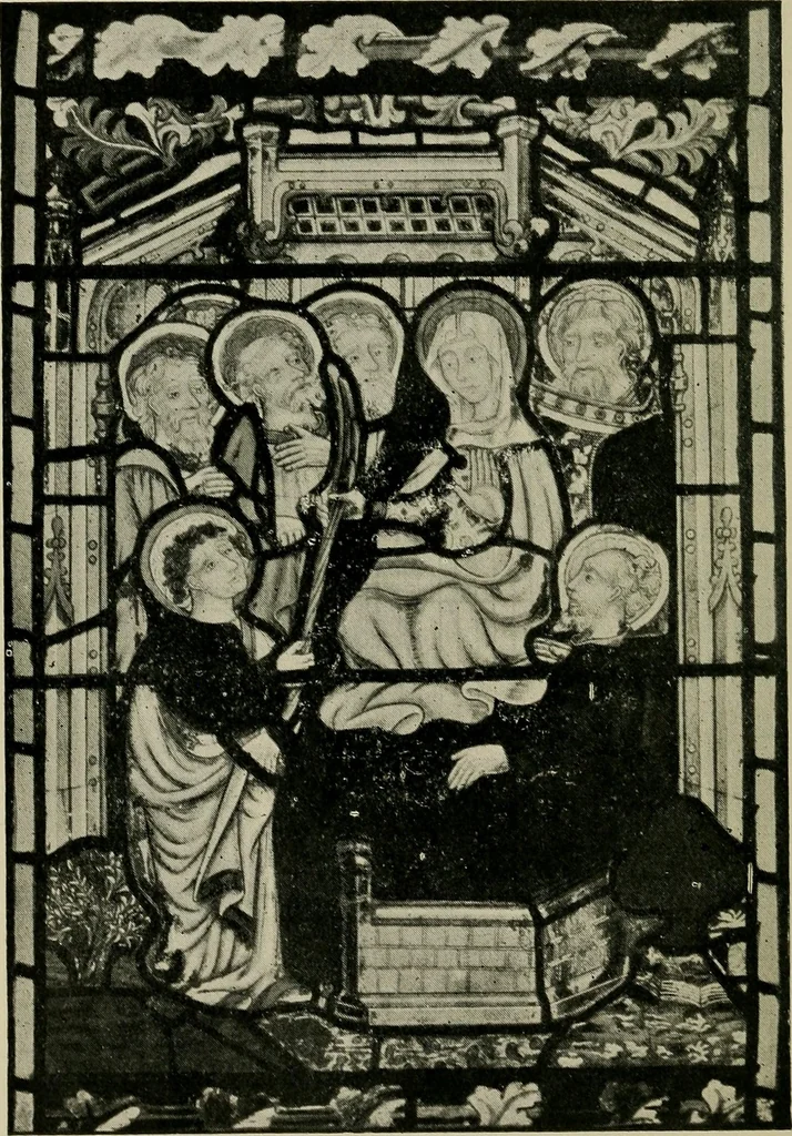 An illustration from Fifteenth-century glass in the chancel window of St. Peter Mancroft, Norwich, 1911, leaf 87