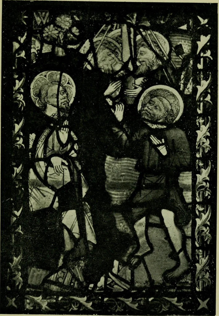 An illustration from Fifteenth-century glass in the chancel window of St. Peter Mancroft, Norwich, 1911, leaf 92