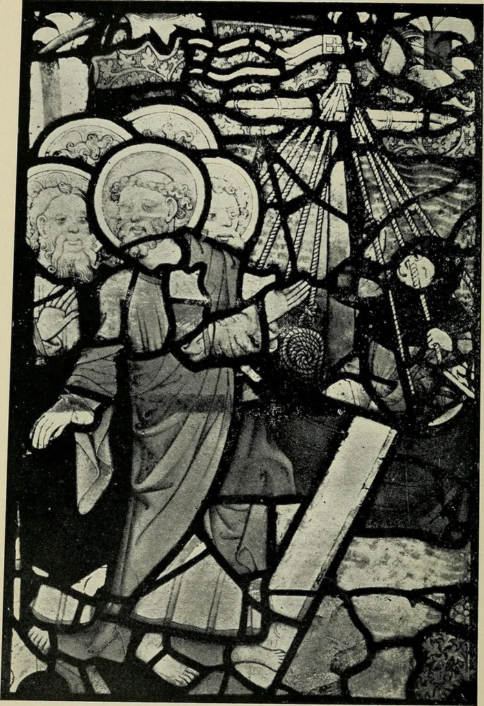 An illustration from Fifteenth-century glass in the chancel window of St. Peter Mancroft, Norwich, 1911, leaf 95