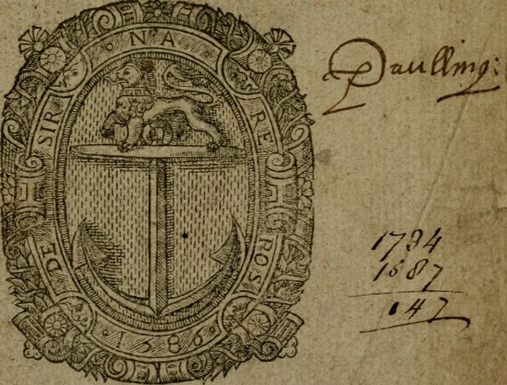 An illustration from Fiftie godlie and learned sermons, divided into five decades : containing the chiefe and principall points of Christian religion, written in three seuerall tomes or sections,, 1587, leaf 4