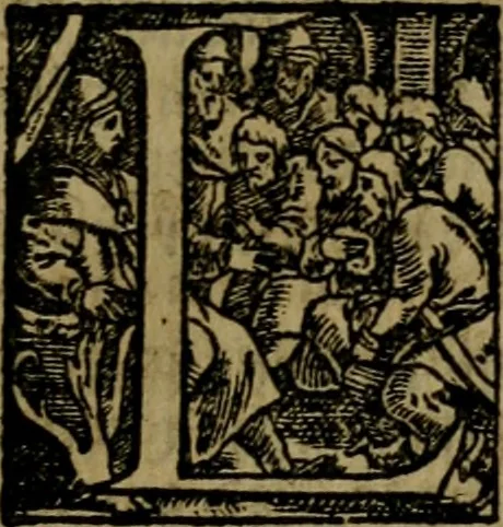 An illustration from Fiftie godlie and learned sermons, divided into five decades : containing the chiefe and principall points of Christian religion, written in three seuerall tomes or sections,, 1587, leaf 86
