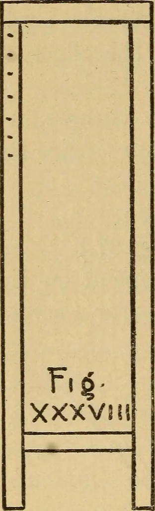An illustration from Fifty lessons in wood working, 1892, leaf 63