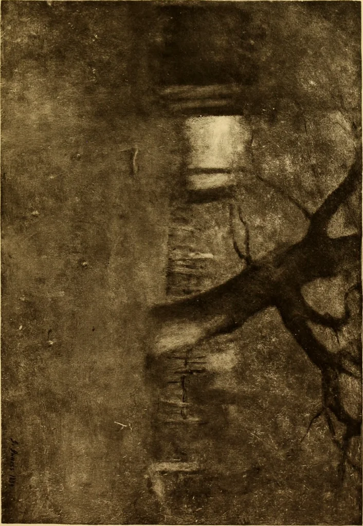 An illustration from Fifty paintings by George Inness, 1913, leaf 113
