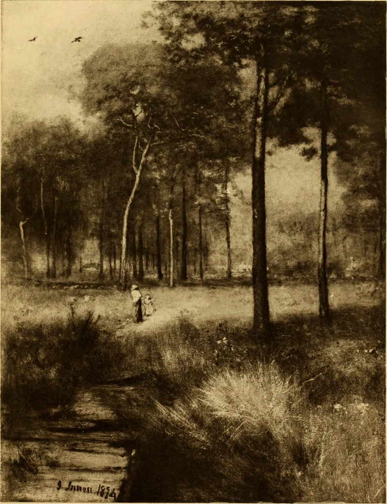 An illustration from Fifty paintings by George Inness, 1913, leaf 115