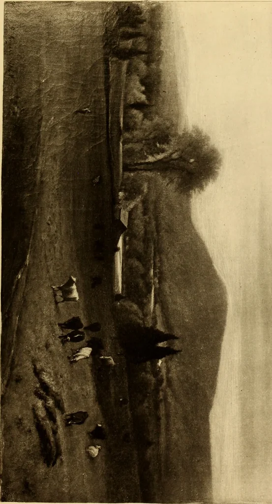 An illustration from Fifty paintings by George Inness, 1913, leaf 28