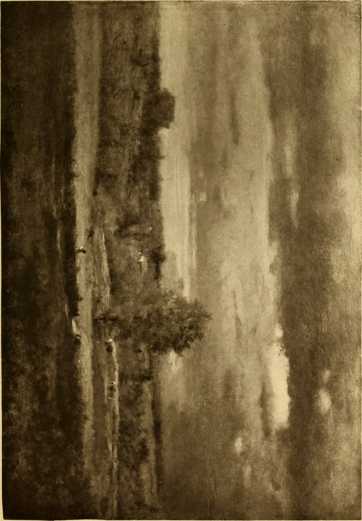 An illustration from Fifty paintings by George Inness, 1913, leaf 40