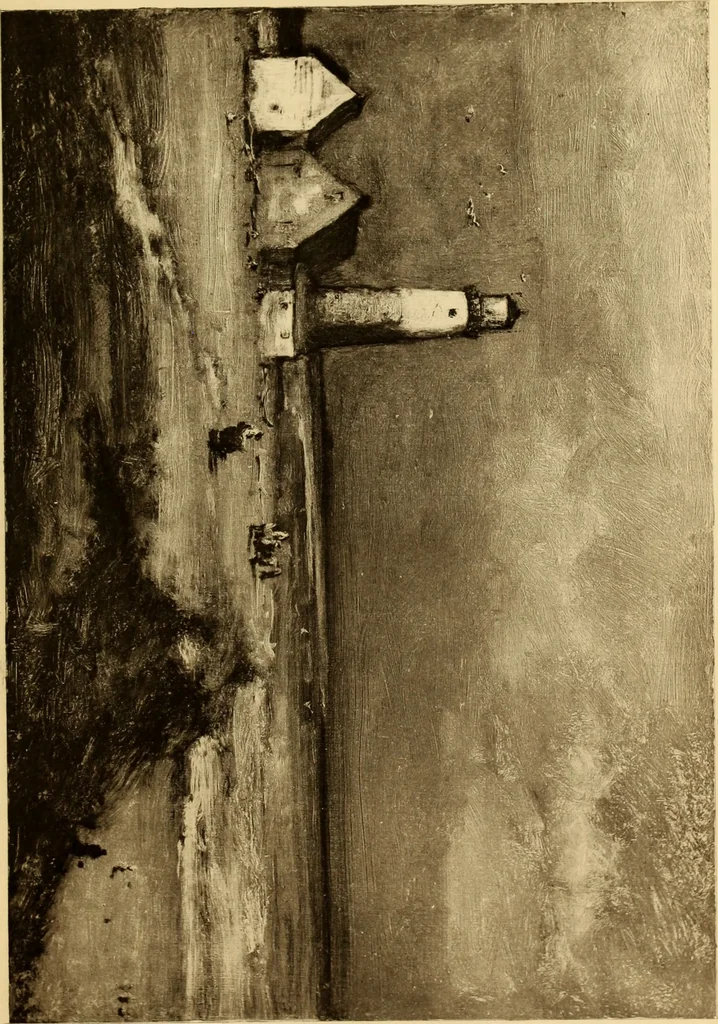 An illustration from Fifty paintings by George Inness, 1913, leaf 44