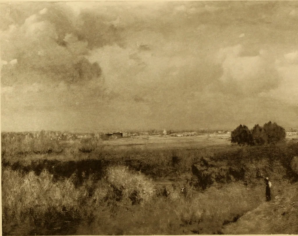 An illustration from Fifty paintings by George Inness, 1913, leaf 52