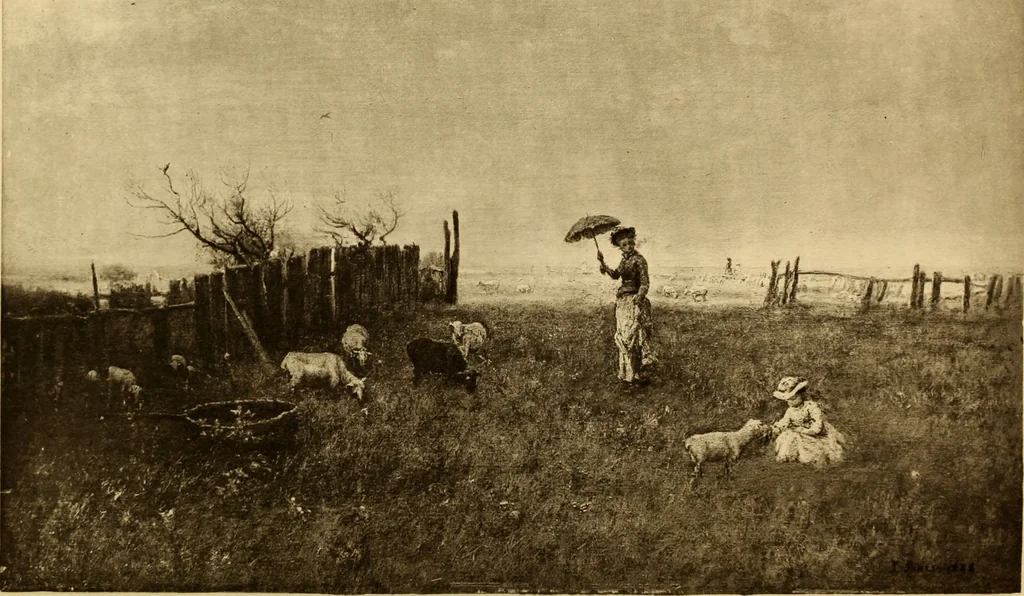 An illustration from Fifty paintings by George Inness, 1913, leaf 58