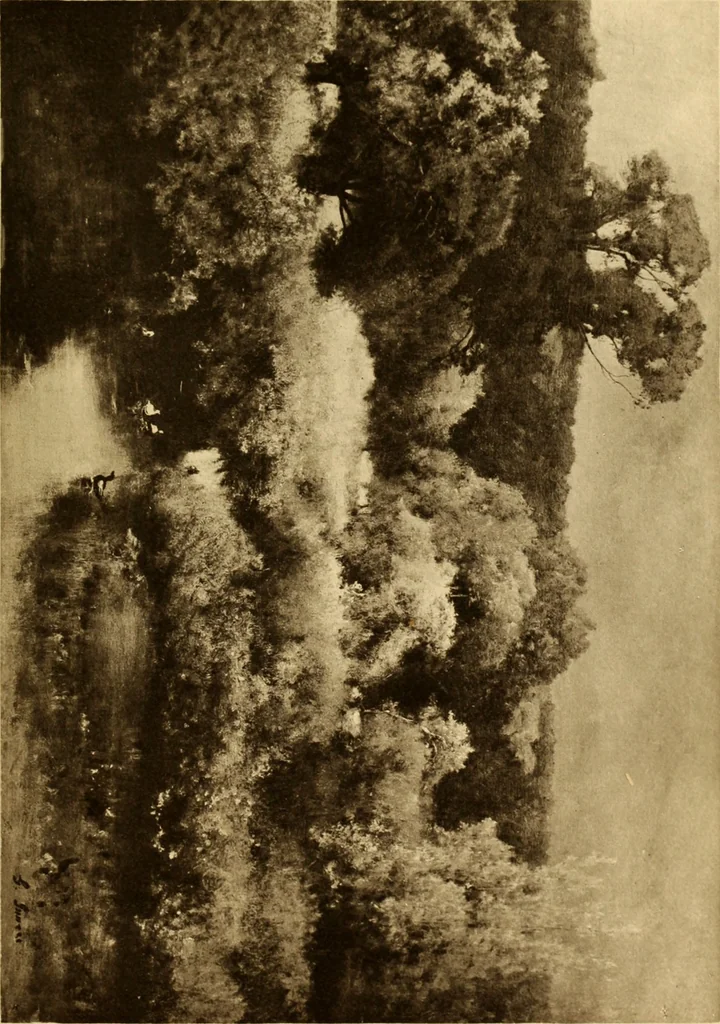 An illustration from Fifty paintings by George Inness, 1913, leaf 60