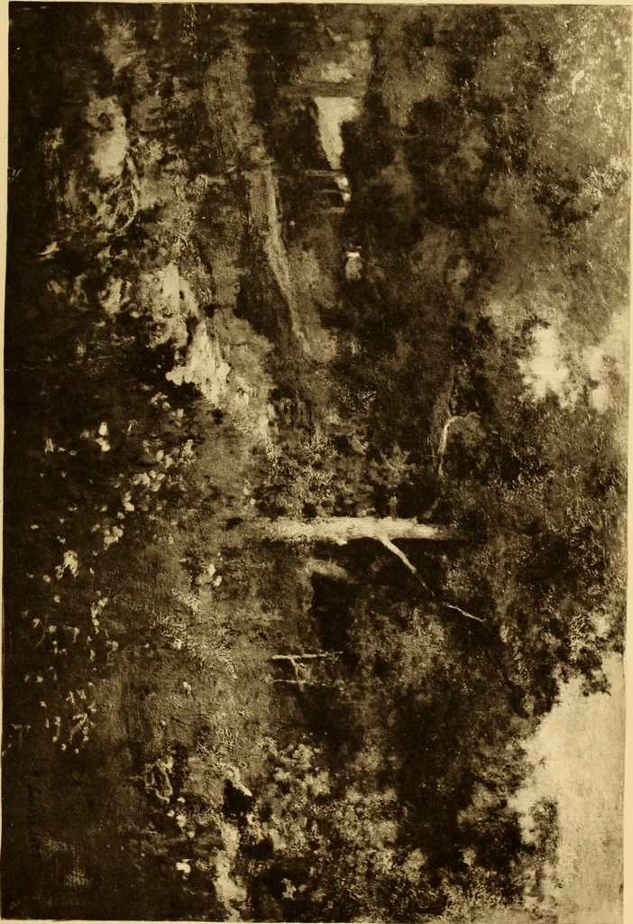 An illustration from Fifty paintings by George Inness, 1913, leaf 62