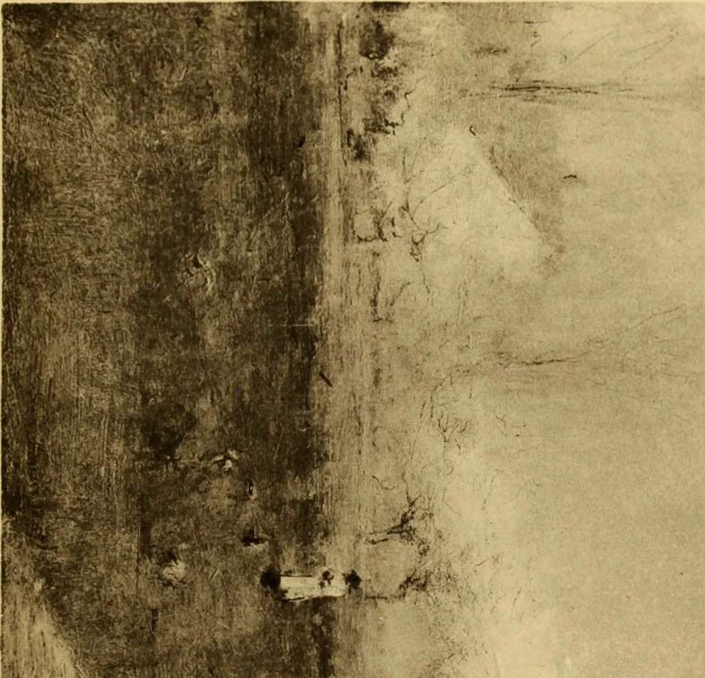 An illustration from Fifty paintings by George Inness, 1913, leaf 83