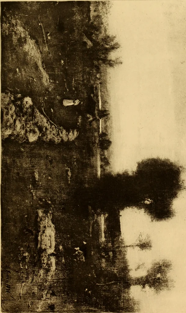 An illustration from Fifty paintings by George Inness, 1913, leaf 87