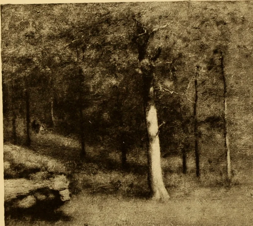 An illustration from Fifty paintings by George Inness, 1913, leaf 89