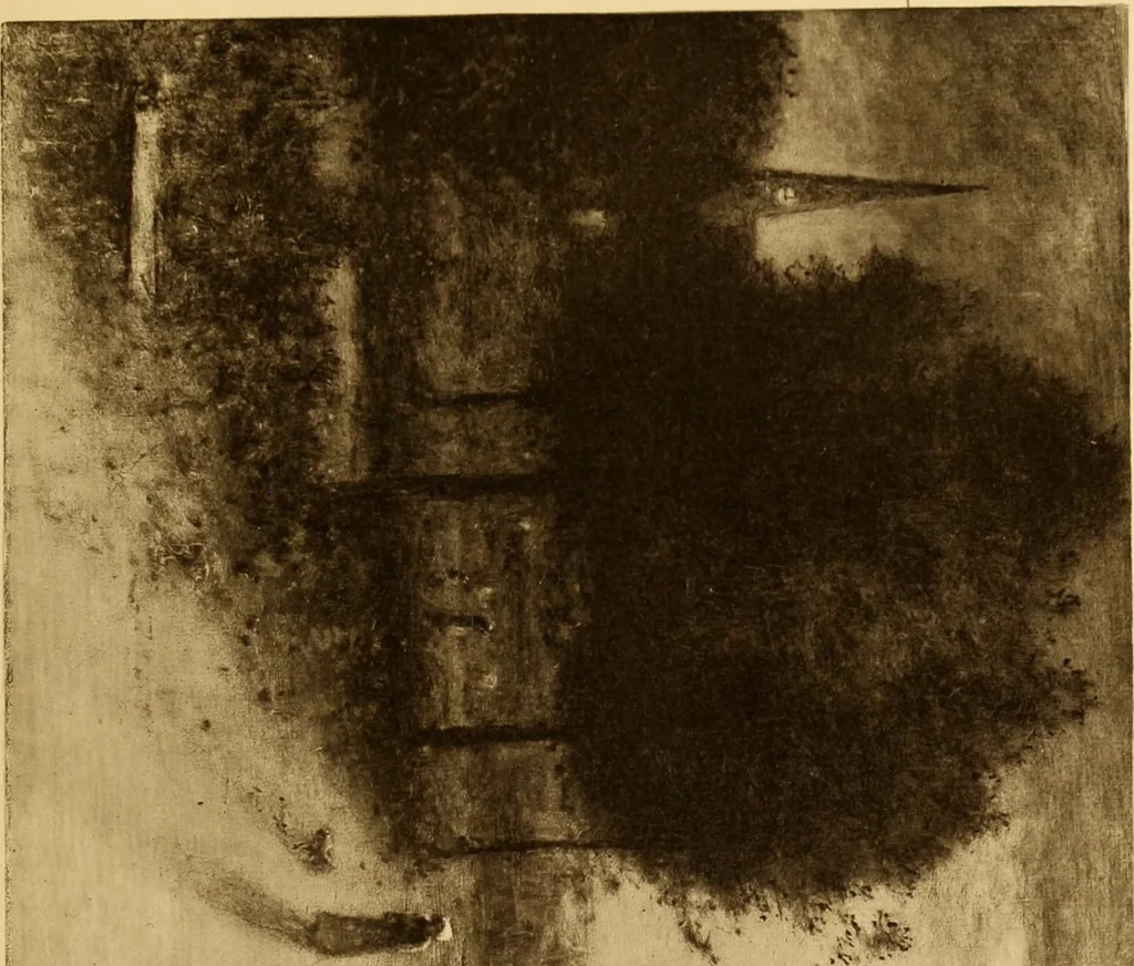 An illustration from Fifty paintings by George Inness, 1913, leaf 95