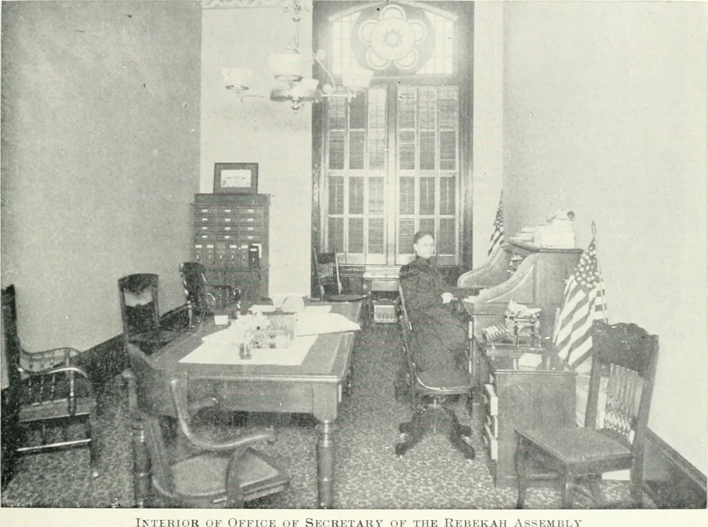 An illustration from Fifty years of Odd Fellowship in California : commemorating the founding of the Order by the instituting of California Lodge No. 1, on September ninth, eighteen hundred and forty-nine, 1899, leaf 121