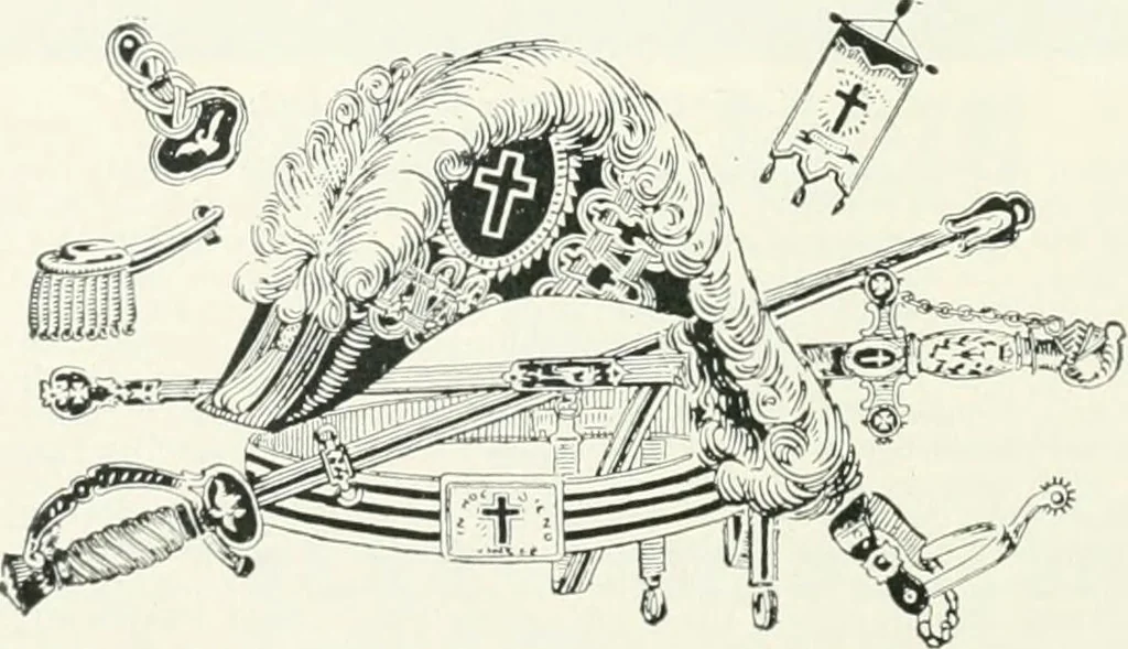 An illustration from Fifty years of Odd Fellowship in California : commemorating the founding of the Order by the instituting of California Lodge No. 1, on September ninth, eighteen hundred and forty-nine, 1899, leaf 126