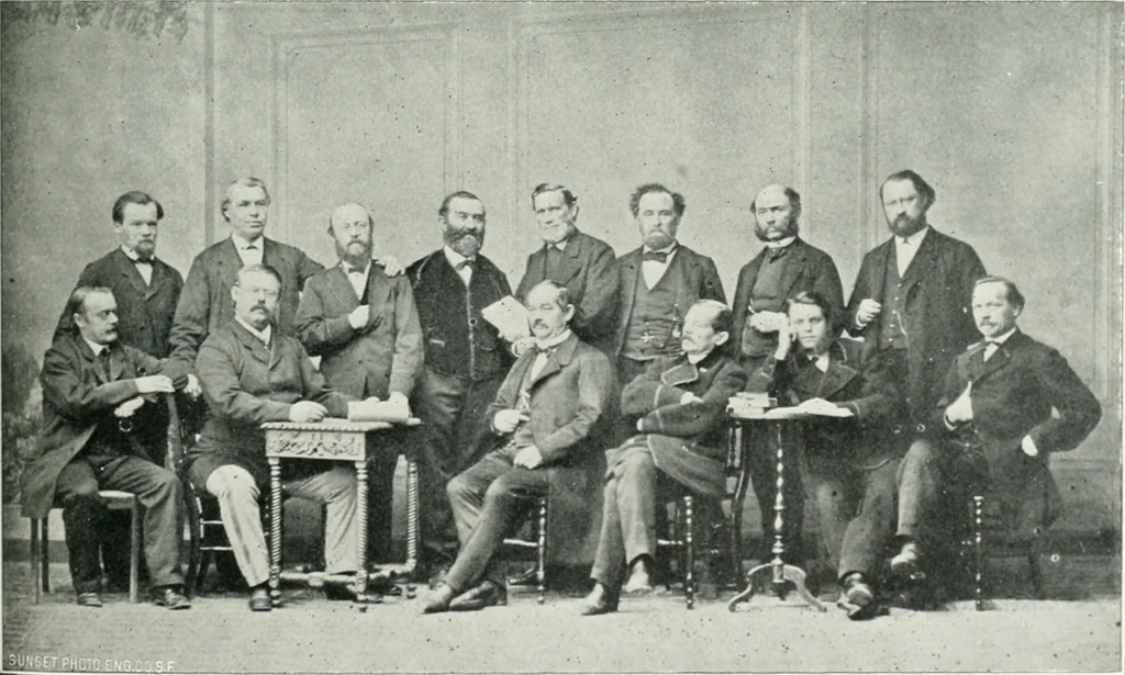 An illustration from Fifty years of Odd Fellowship in California : commemorating the founding of the Order by the instituting of California Lodge No. 1, on September ninth, eighteen hundred and forty-nine, 1899, leaf 161
