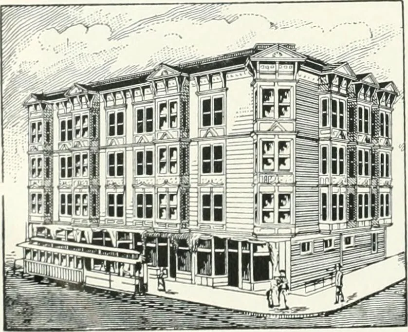 An illustration from Fifty years of Odd Fellowship in California : commemorating the founding of the Order by the instituting of California Lodge No. 1, on September ninth, eighteen hundred and forty-nine, 1899, leaf 182