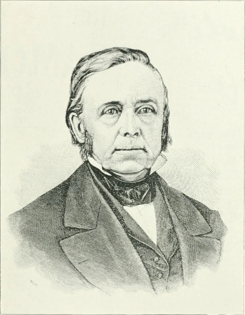 An illustration from Fifty years of Odd Fellowship in California : commemorating the founding of the Order by the instituting of California Lodge No. 1, on September ninth, eighteen hundred and forty-nine, 1899, leaf 19