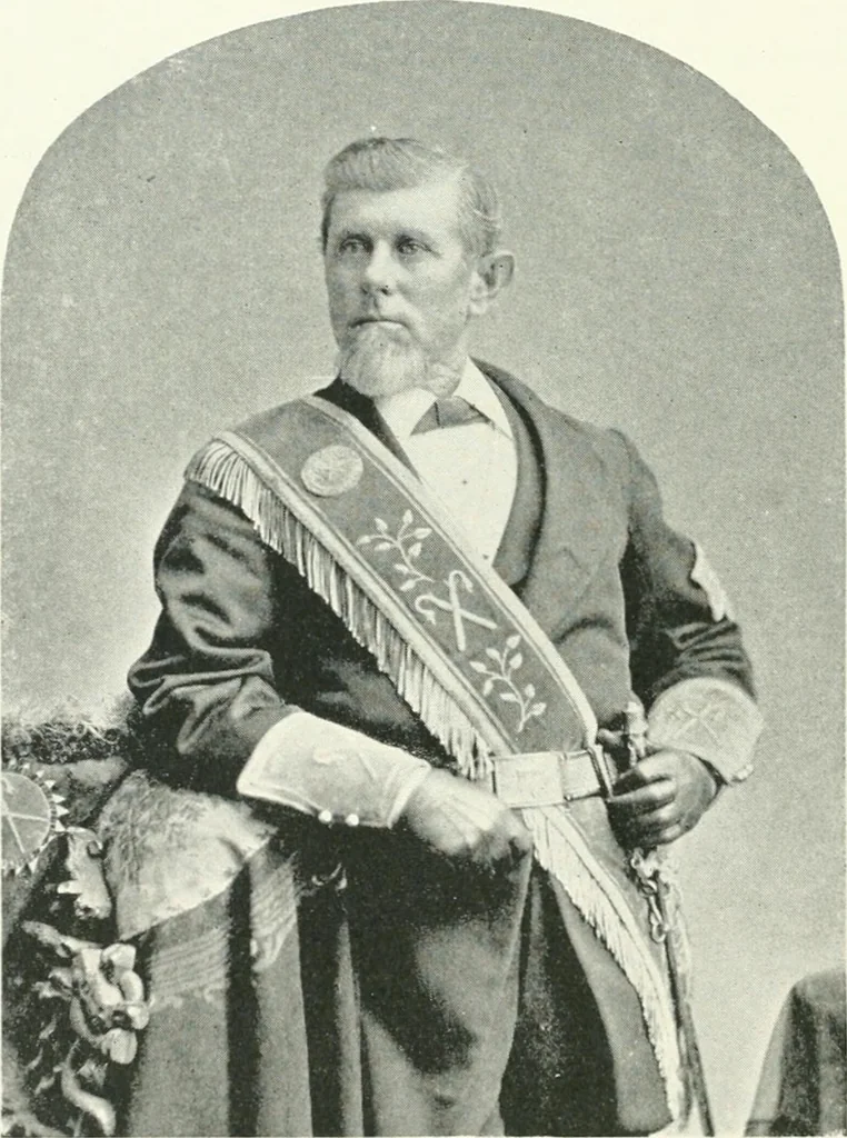 An illustration from Fifty years of Odd Fellowship in California : commemorating the founding of the Order by the instituting of California Lodge No. 1, on September ninth, eighteen hundred and forty-nine, 1899, leaf 234