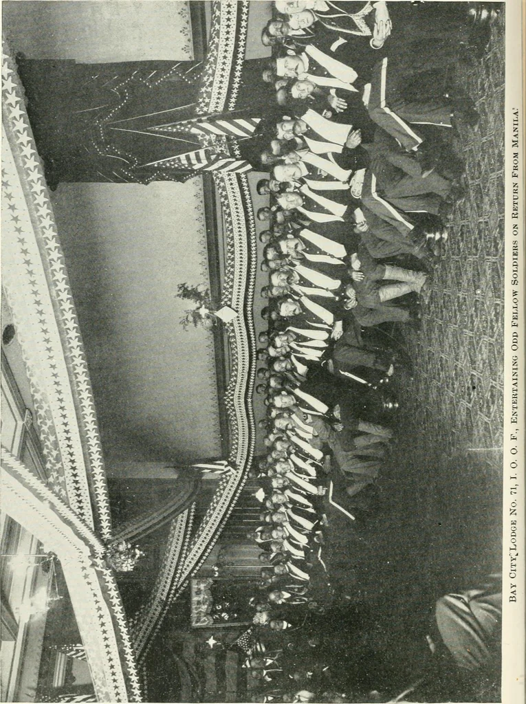 An illustration from Fifty years of Odd Fellowship in California : commemorating the founding of the Order by the instituting of California Lodge No. 1, on September ninth, eighteen hundred and forty-nine, 1899, leaf 276