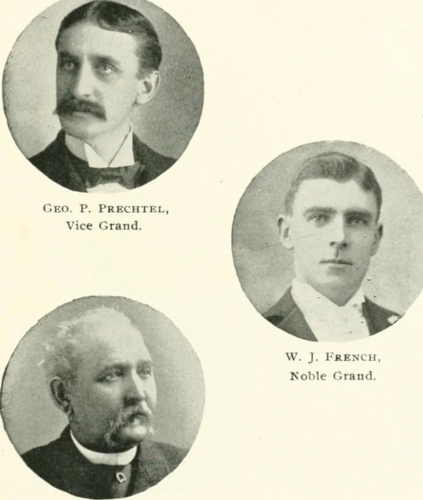 An illustration from Fifty years of Odd Fellowship in California : commemorating the founding of the Order by the instituting of California Lodge No. 1, on September ninth, eighteen hundred and forty-nine, 1899, leaf 297