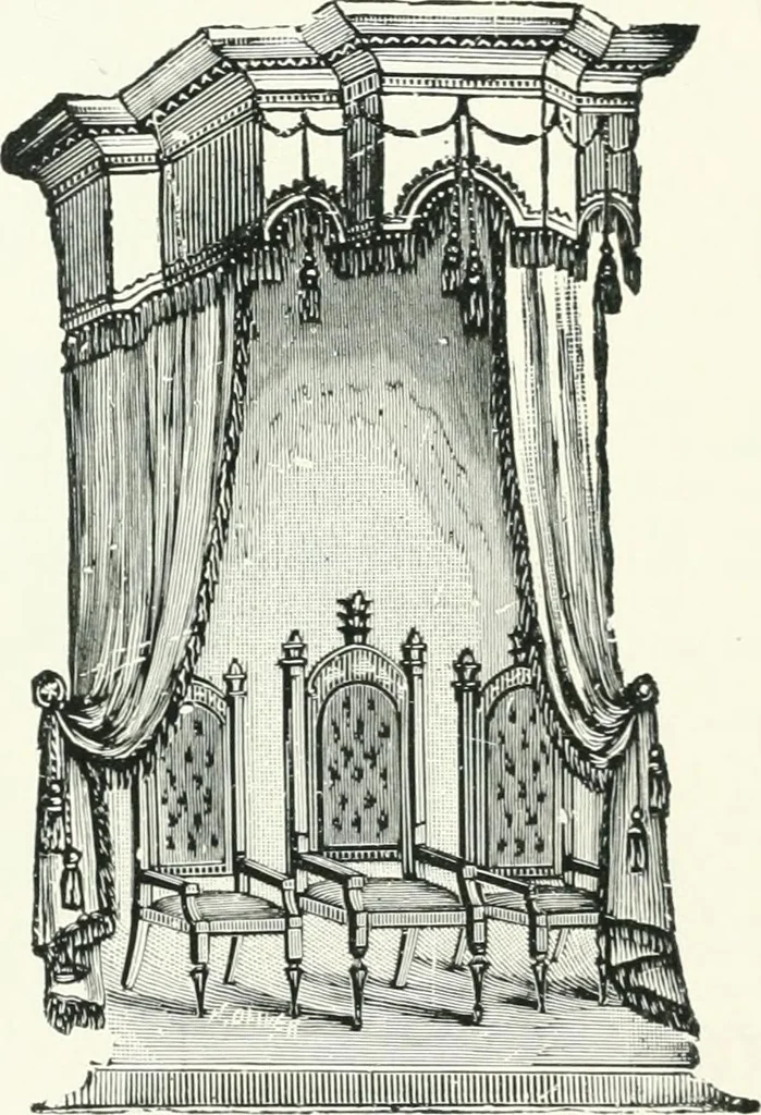 An illustration from Fifty years of Odd Fellowship in California : commemorating the founding of the Order by the instituting of California Lodge No. 1, on September ninth, eighteen hundred and forty-nine, 1899, leaf 30