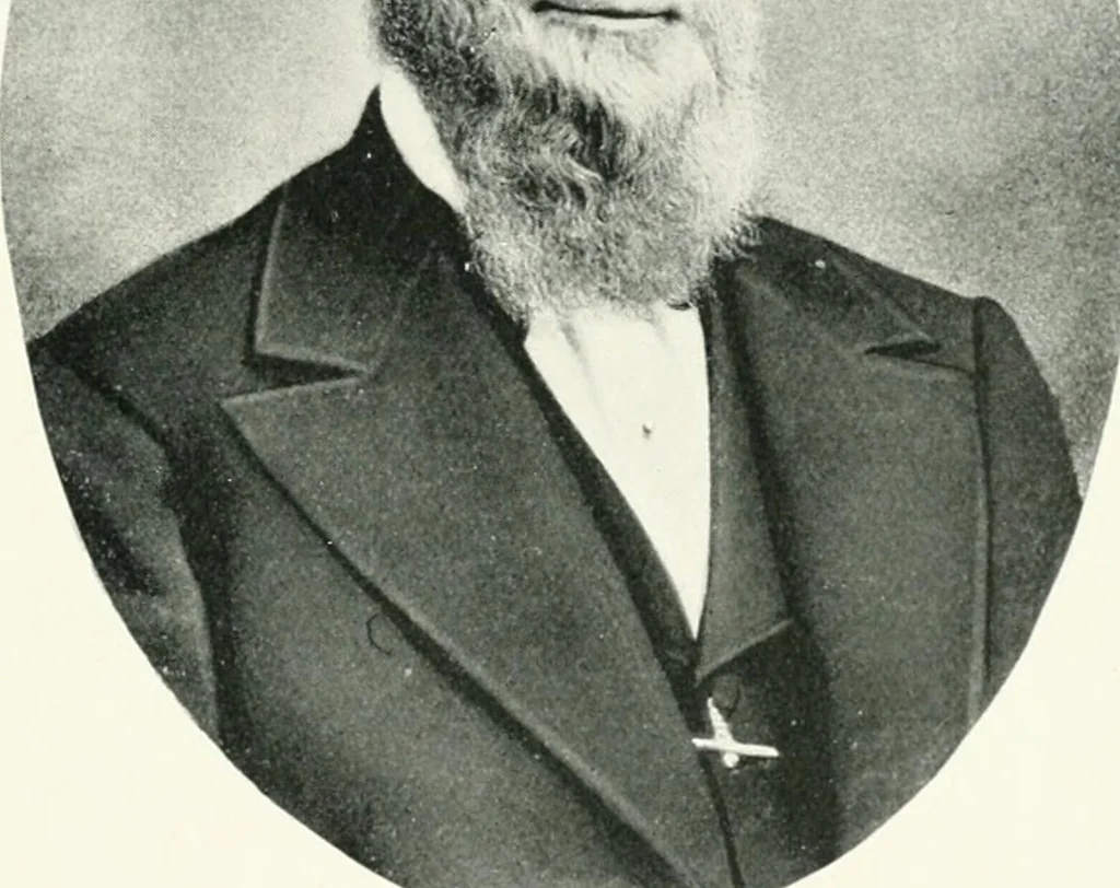 An illustration from Fifty years of Odd Fellowship in California : commemorating the founding of the Order by the instituting of California Lodge No. 1, on September ninth, eighteen hundred and forty-nine, 1899, leaf 37