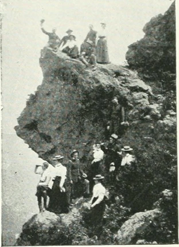 An illustration from Fifty years of Odd Fellowship in California : commemorating the founding of the Order by the instituting of California Lodge No. 1, on September ninth, eighteen hundred and forty-nine, 1899, leaf 64