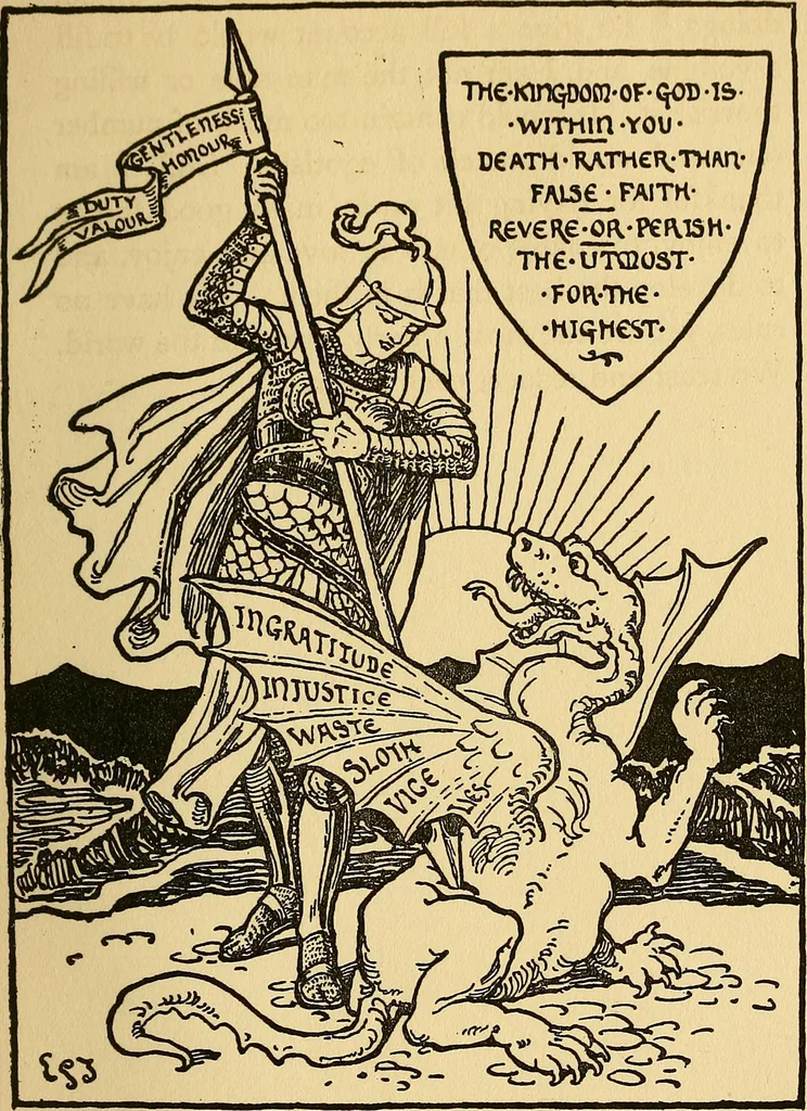 An illustration from Fifty years of work without wages : (laborare est orare), 1912, leaf 291