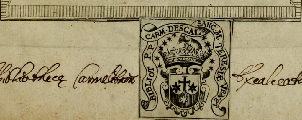 An illustration from Figures des differents habits des chanoines reguliers en ce siecle : auec vn discours sur les habits anciens et modernes de chanoines tant seculiers, que reguliers, 1666, leaf 6