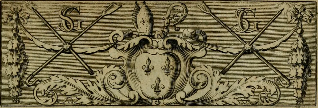 An illustration from Figures des differents habits des chanoines reguliers en ce siecle : auec vn discours sur les habits anciens et modernes de chanoines tant seculiers, que reguliers, 1666, leaf 8
