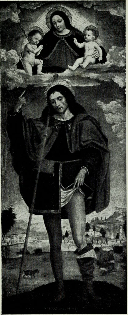 An illustration from Figurines Franciscaines. Vingt et une planches hors texte, couverture de Maurice Denis, 1921, leaf 101