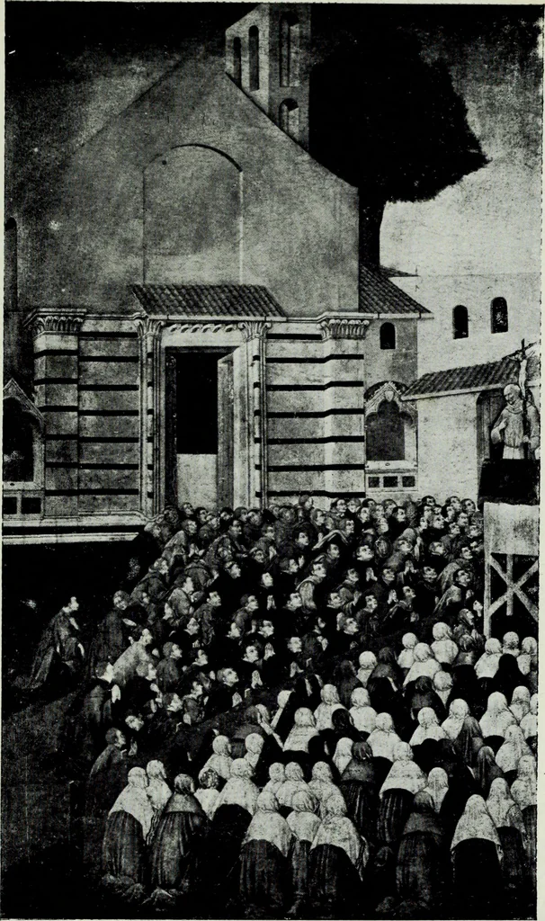 An illustration from Figurines Franciscaines. Vingt et une planches hors texte, couverture de Maurice Denis, 1921, leaf 133