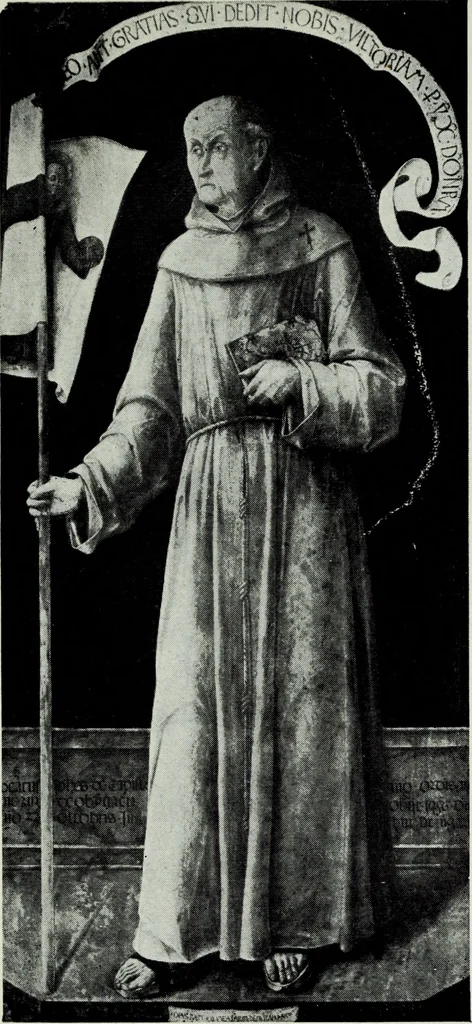 An illustration from Figurines Franciscaines. Vingt et une planches hors texte, couverture de Maurice Denis, 1921, leaf 153