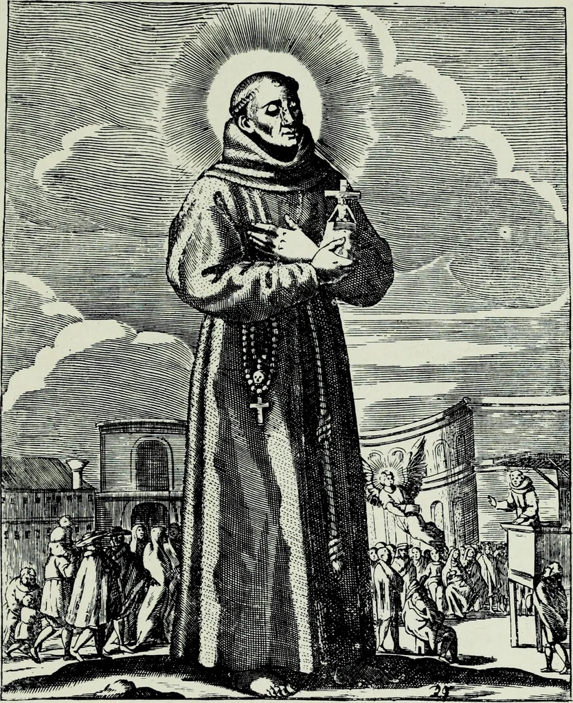 An illustration from Figurines Franciscaines. Vingt et une planches hors texte, couverture de Maurice Denis, 1921, leaf 163