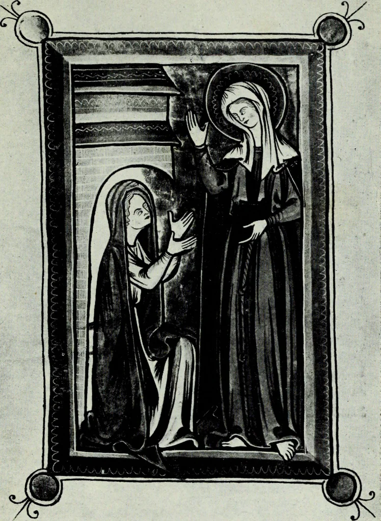 An illustration from Figurines Franciscaines. Vingt et une planches hors texte, couverture de Maurice Denis, 1921, leaf 29