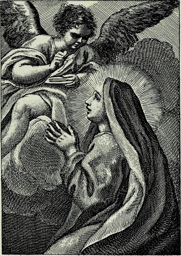 An illustration from Figurines Franciscaines. Vingt et une planches hors texte, couverture de Maurice Denis, 1921, leaf 79