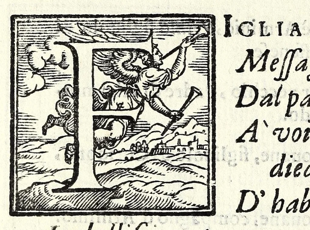 An illustration from Filarmindo : favola pastorale, 1605, leaf 10