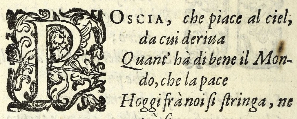 An illustration from Filarmindo : favola pastorale, 1605, leaf 104