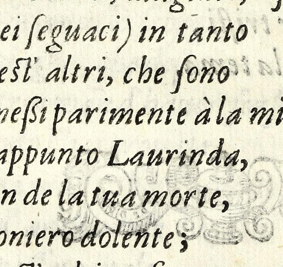 An illustration from Filarmindo : favola pastorale, 1605, leaf 124