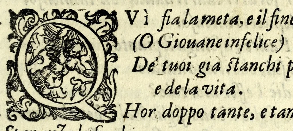 An illustration from Filarmindo : favola pastorale, 1605, leaf 145