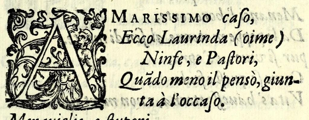 An illustration from Filarmindo : favola pastorale, 1605, leaf 177