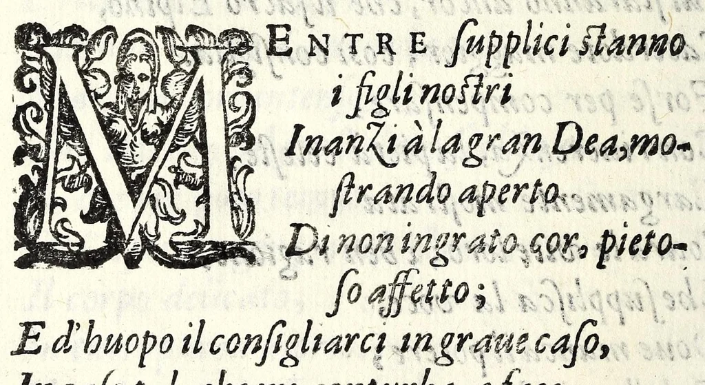 An illustration from Filarmindo : favola pastorale, 1605, leaf 198