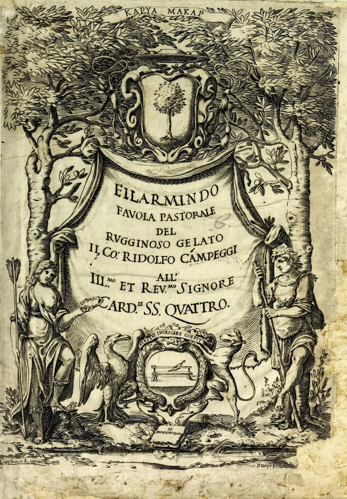 An illustration from Filarmindo : favola pastorale, 1605, leaf 5